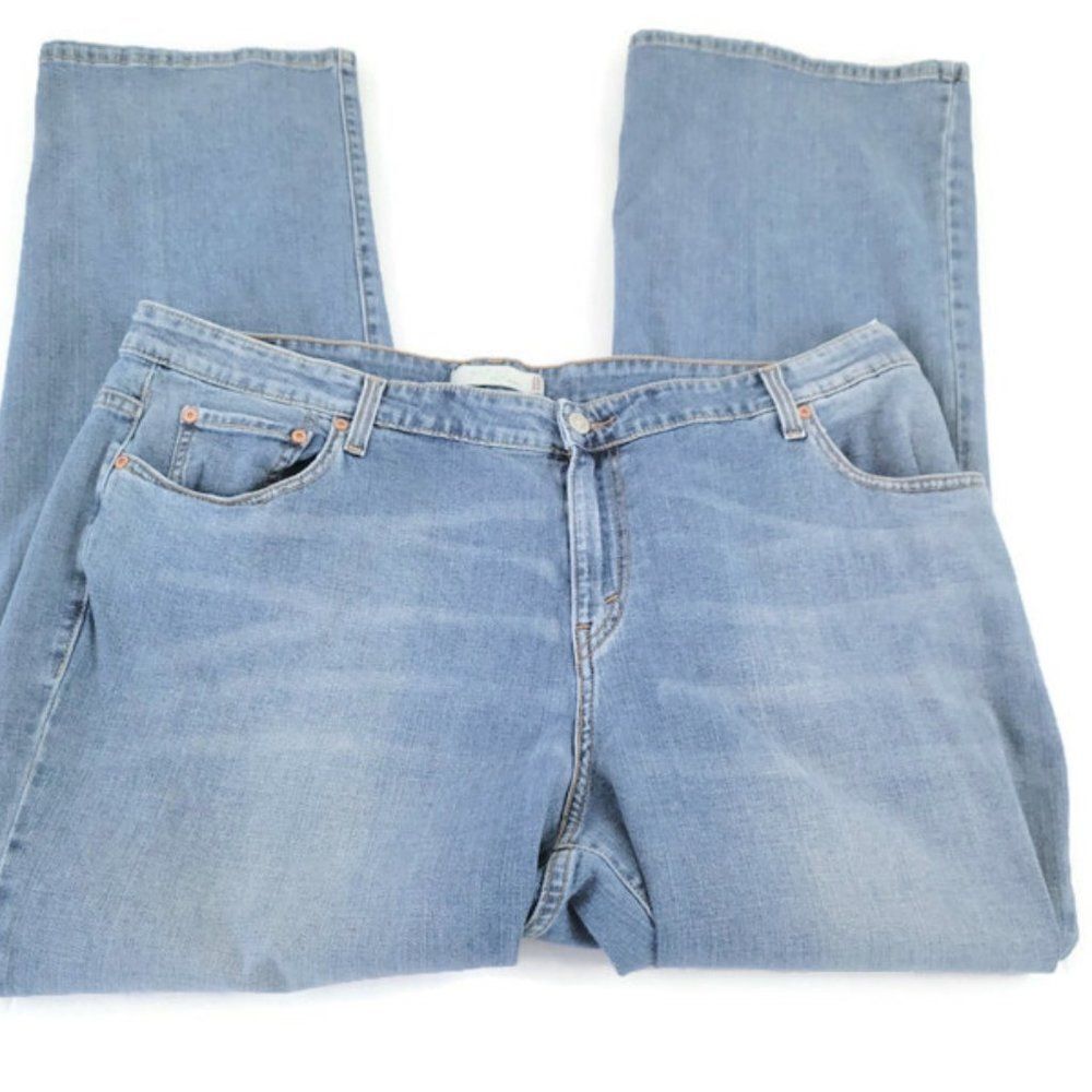 ❤️ Levis 580 Womens Jeans 22M Boot Cut Medium Blue Denim Wash BOO19E